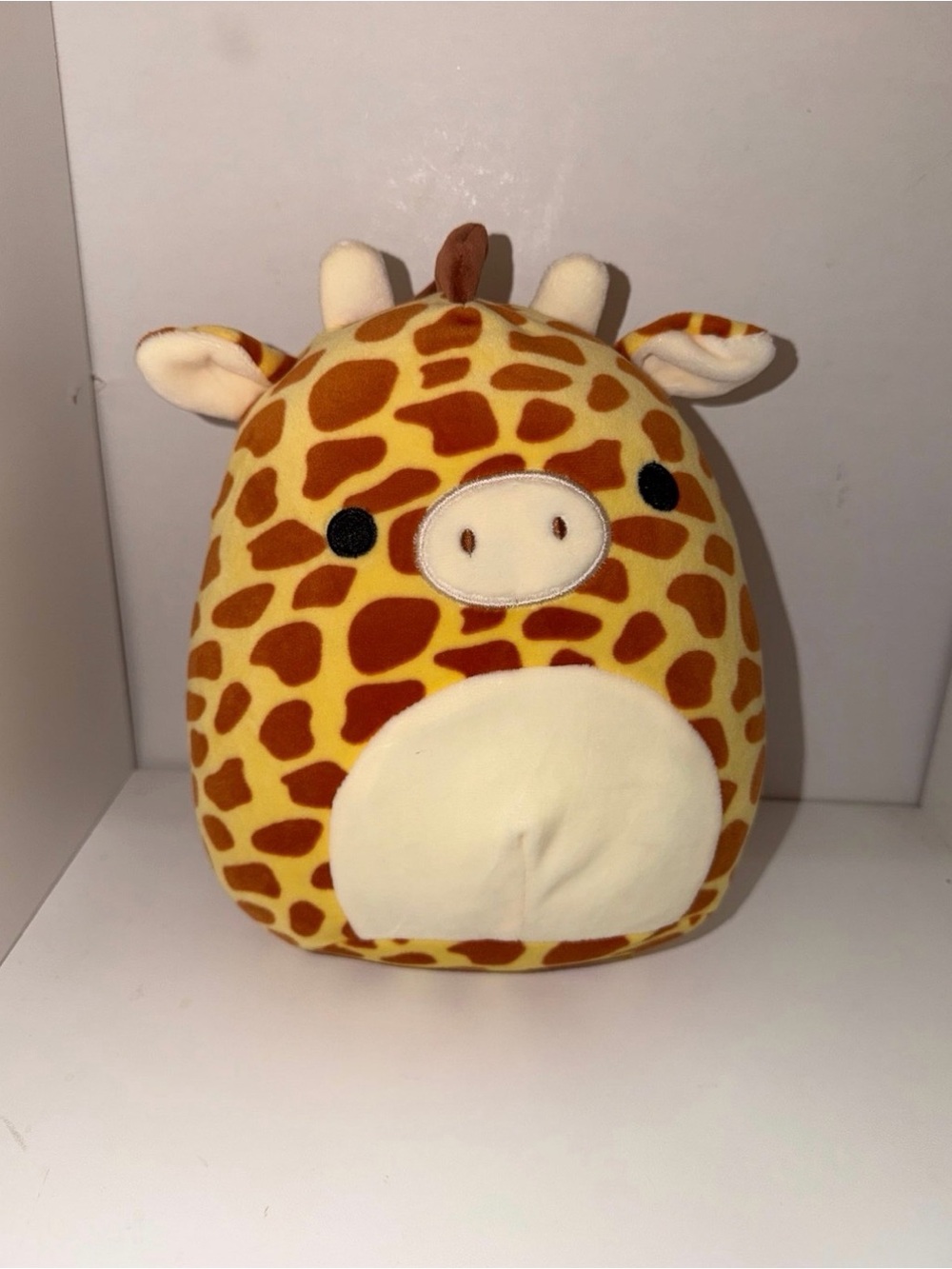 Gary the Giraffe Plush Stuffed Animal - Yellow & Brown 8”